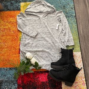 New York & Company Hooded Sweater Dress